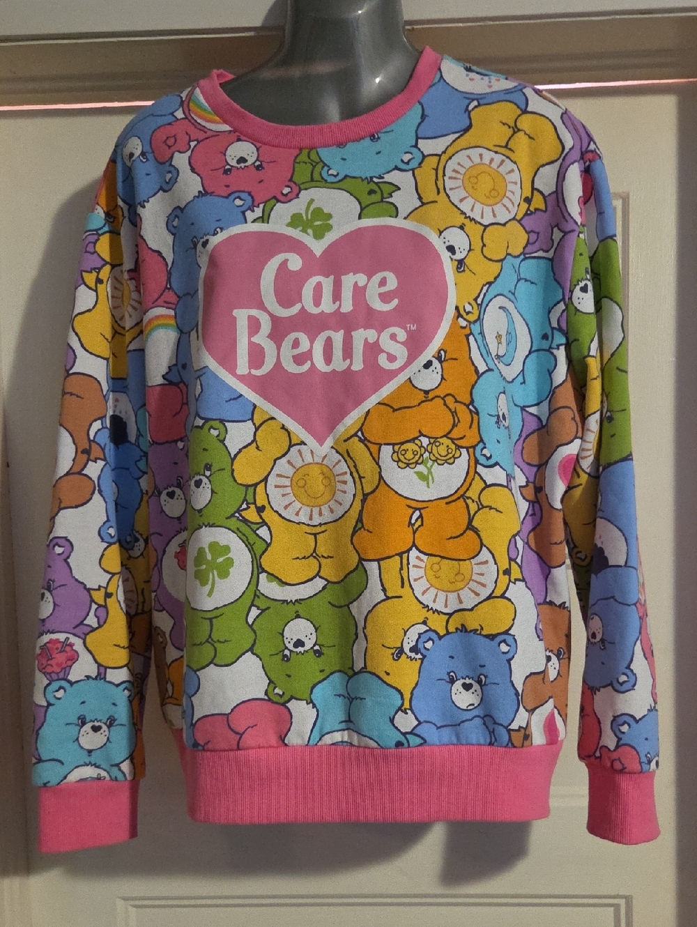 Care Bears Colorful Long Slvd Sweater XL